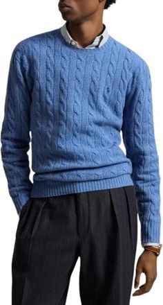 Ralph Lauren Maglione a trecce - - Knitwear - Uomo - Blu - XL