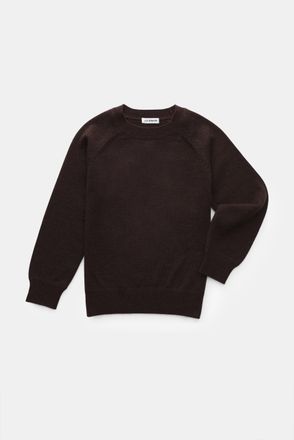 Braun Hamburg Men - Kids cashmere crew neck jumper dark brown
