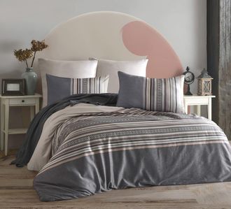 Blanc Avenue Juego de funda de edred&oacute;n 240x220 cm+ 2 FA 65x65 cm 100% algod&oacute;n