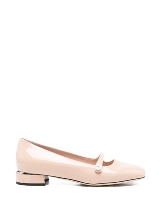 Jimmy Choo London Womens Elisa Patent Leather Ballet Flats