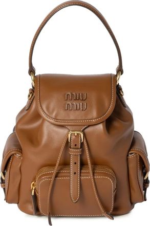 Miu Miu Zaino in pelle - Marrone