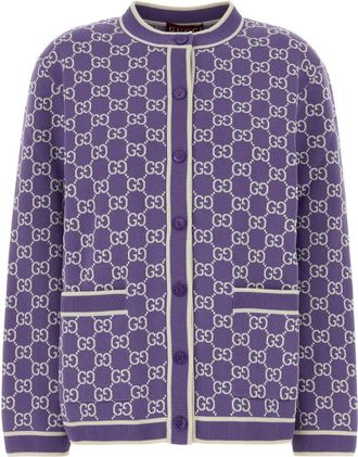 Gucci Embroidered Cotton Cardigan