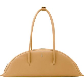 Behno Laverne Leather Bowler Bag in Bisque at Nordstrom