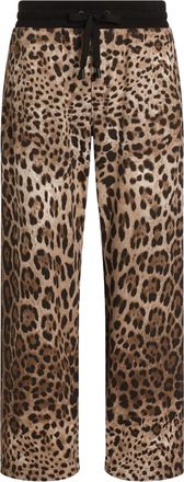 Dolce & Gabbana leopard-print track pants - Brown
