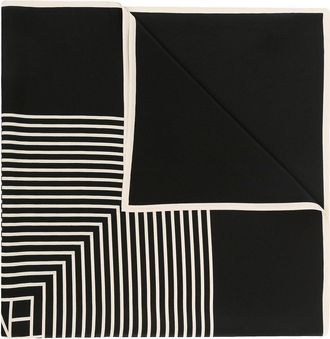 Toteme Monogram Silk Foulard
