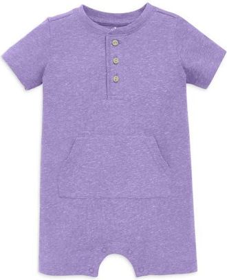 primary Baby Heathered Henley Shortie in Iris at Nordstrom, Size 12-18M