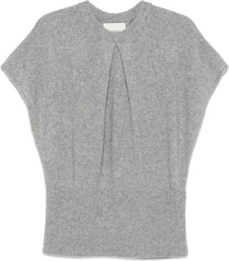 Lisa Yang Baxter Sweater - Dames - Cashmere truien - Grijs - XS - Kasjmier - Truien & Vesten