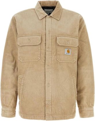 Carhartt Work in Progress Whitsome Overshirt - Heren - Zomerjassen - Beige - M - Katoen - Jassen