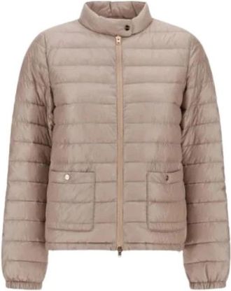 Herno Ultralichte Gewatteerde Jas - Dames - Gewatteerde jassen - Beige - XL - Nylon - Jassen