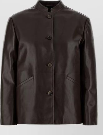 Jil Sander leather coat
