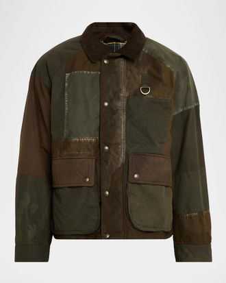 Polo Ralph Lauren Men & apos;s Patchwork Oilcloth Utility Jacket