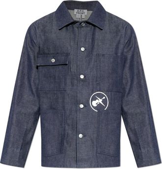 A.P.C. A.p.c., Jassen, Heren, Blauw, L, Denim, Grand Jack Jas