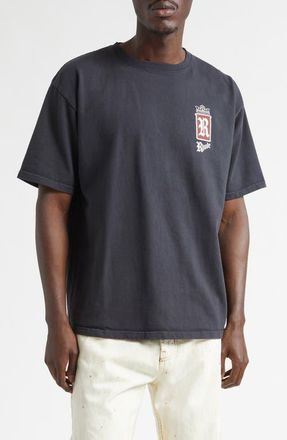 Rhude Fumar 91 Graphic T-Shirt in Vintage Black /White /Red at Nordstrom, Size Xx-Large
