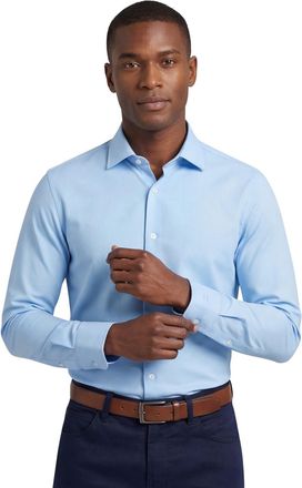 Olymp overhemd lichtblauw effen polyamide super slim fit