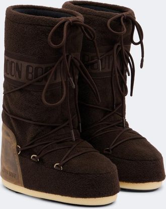 Moon Boot Stivaletti da neve Icon con pelle