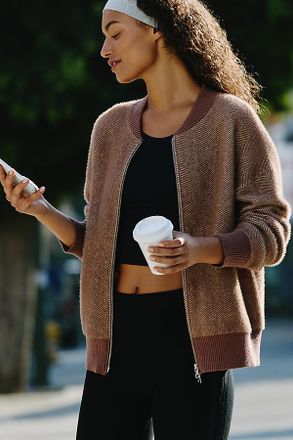Varley Zenia Zip-Up Sweater
