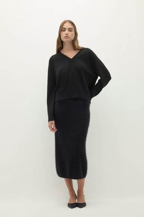 Naked Cashmere Sydney V-Neck Cashmere Sweater in Black at Nordstrom, Size X-Small