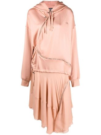 Diesel D-Abanazip asymmetric jumper dress - Pink