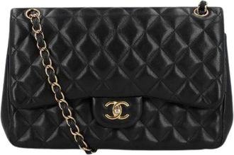 Chanel Pre-owned Double Flap BAG Jumbo - - Pre-owned - Donna - Nero - ONE SIZE
