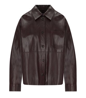 Weekend by Max Mara GIACCA CAMICIA SCATOLA BORDEAUX MAX MARA WEEKEND