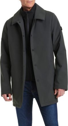 Vince Camuto Longline Jacket with Bib in Dark Marsh at Nordstrom, Size Xx-Large