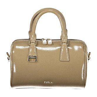 Furla Olivia Mini Boston-tas - Dames - Tassen - Groen - Maat: ONE Size Leer