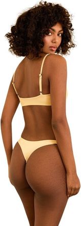 Dippin' Daisy's Swimwear Seaport Thong Bikini Bottom in Vanilla at Nordstrom, Size Medium