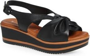 Ron White Prissy Slingback Platform Wedge Sandal in Onyx at Nordstrom Rack, Size 10-10.5Us / 41Eu