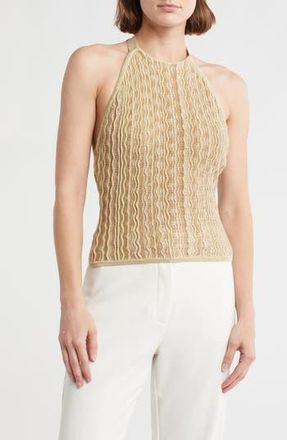 Cult Gaia Aalia Knit Halter Top in Beach Combo at Nordstrom Rack, Size X-Large