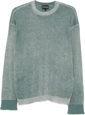 Emporio Armani Wollpullover mit Rundhalsausschnitt