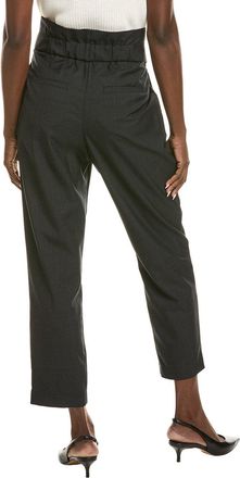 Brunello Cucinelli Wool Tapered Trousers - Gray