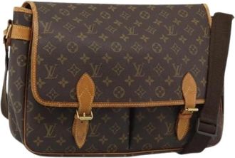 Louis Vuitton Pre-owned Vintage Monogram Schoudertas - Dames - Vintage Schoudertas - Bruin - ONE Size - Leer - Vintage