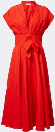 Alaia Ala&iuml;a Belted midi dress