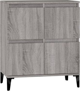 vidaXL Vidaxl - Aparador de madera contrachapada gris Sonoma 60x35x70 cm