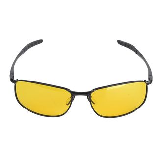 Generic Naroote Polarized Anti Night Driving Glasses for Men Women, HD Yellow Lens Outdoor Sports Sunglasses for Biking Hiking Fishing, Metal Frame, Black