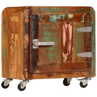 vidaXL Mesita De Noche Madera Reciclada Maciza 50x30x50 Cm Vidaxl