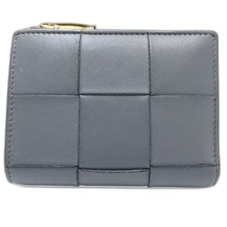Bottega Veneta Gray Leather Wallet (Bi-Fold) (Pre-Owned)