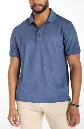 Liverpool L.A. Cotton Piqu&eacute; Polo in Blue Indigo at Nordstrom, Size X-Large