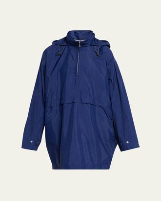 Plan C Oversized Nylon Anorak Jacket