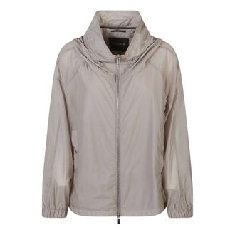 Moorer Light Jackets, female, Beige, Size: XL Albori Hooded Jacket