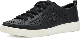 Vionic Winny Perf Womens Shoes Black Leather : 6.5 W