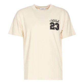 Off-white 23 Logo Slim Short-Sleeve T-Shirt Angora Black OMAA027S24JER0050310