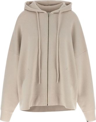 Extreme Cashmere Felpa N&ordm; 460 Donnie con cappuccio e zip - Toni neutri