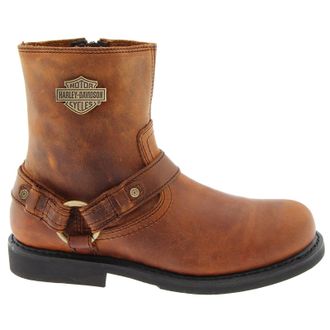 Harley-Davidson Harley Davidson Scout Leather Mens Ankle Boots - Brown - Size:UK 10.5