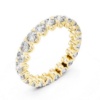 Vir Jewels 3 cttw Lab Grown Diamond Eternity Ring Wedding Band in 14K Yellow Gold For Women