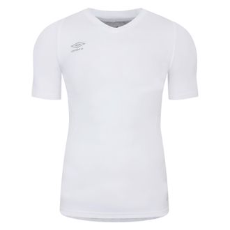 Umbro Unisex Elite V-hals Base Layer Top voor volwassenen (Wit)