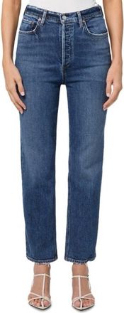 A Gold E 90s Pinch Waist Crop Jean In Solace