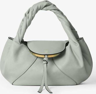Fendi Small Spy Leather Bag In Matcha Latte