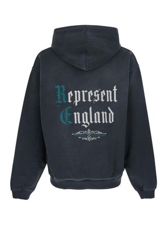 Represent Mens Hoodie Private Members Black Cotton-Polyester Sweatshirts Cotton/polyester Sweater