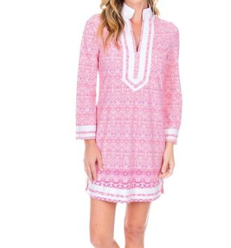 Cabana Life Algarve Tunic Dress In Pink